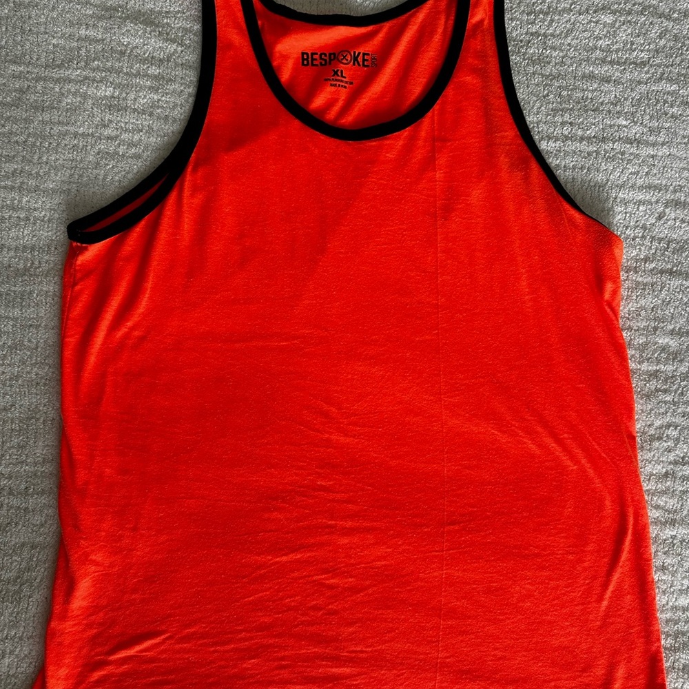 Bespoke Men's Orange Tank Top